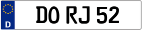 Trailer License Plate